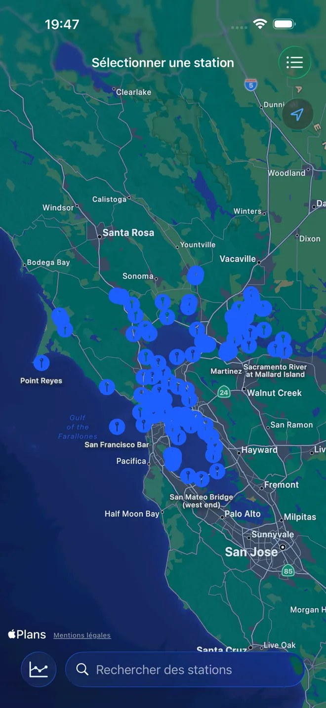 Trouvez les stations près de vous