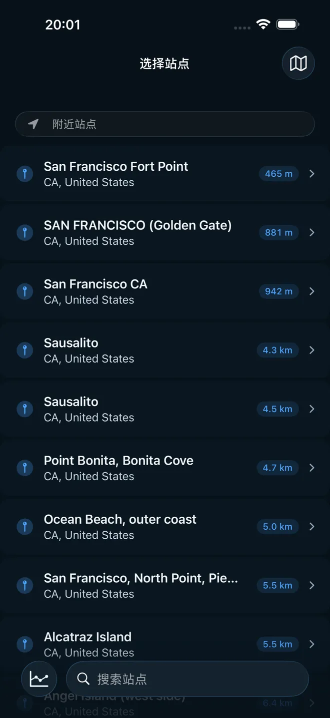 全球超过 6,000 个监测站